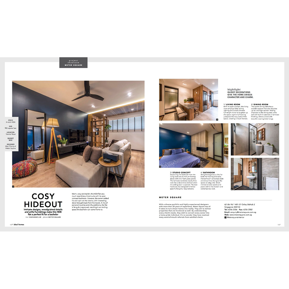 Featured in Ideal Homes Project Showcase - Bachelor Pad